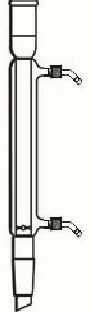 Glass Distillation Condenser Vacuum Jacketed with Taper Joints and Removable Connections - Scienmart