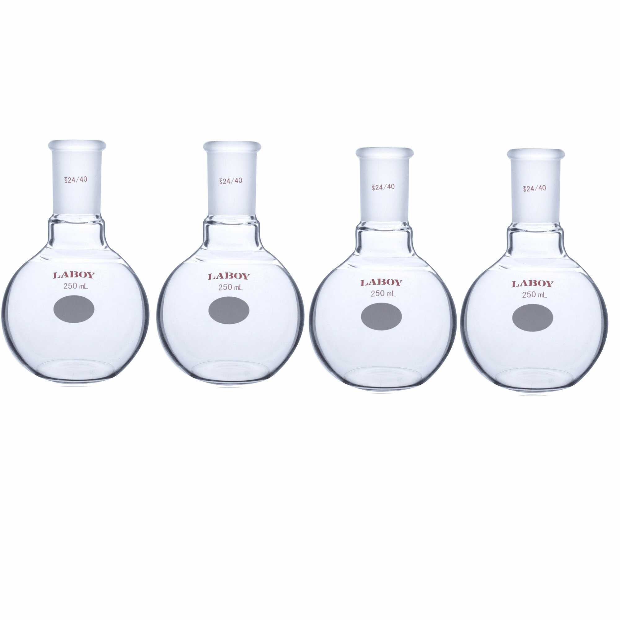 Glass Flat Bottom Boiling Flask Single Neck With Standard Taper Joint - Scienmart