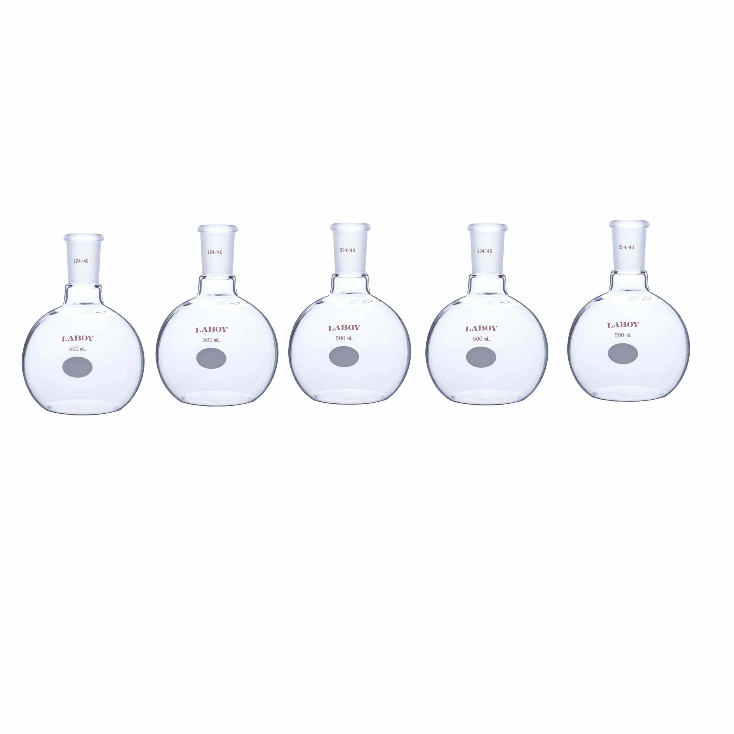 Glass Flat Bottom Boiling Flask Single Neck With Standard Taper Joint - Scienmart