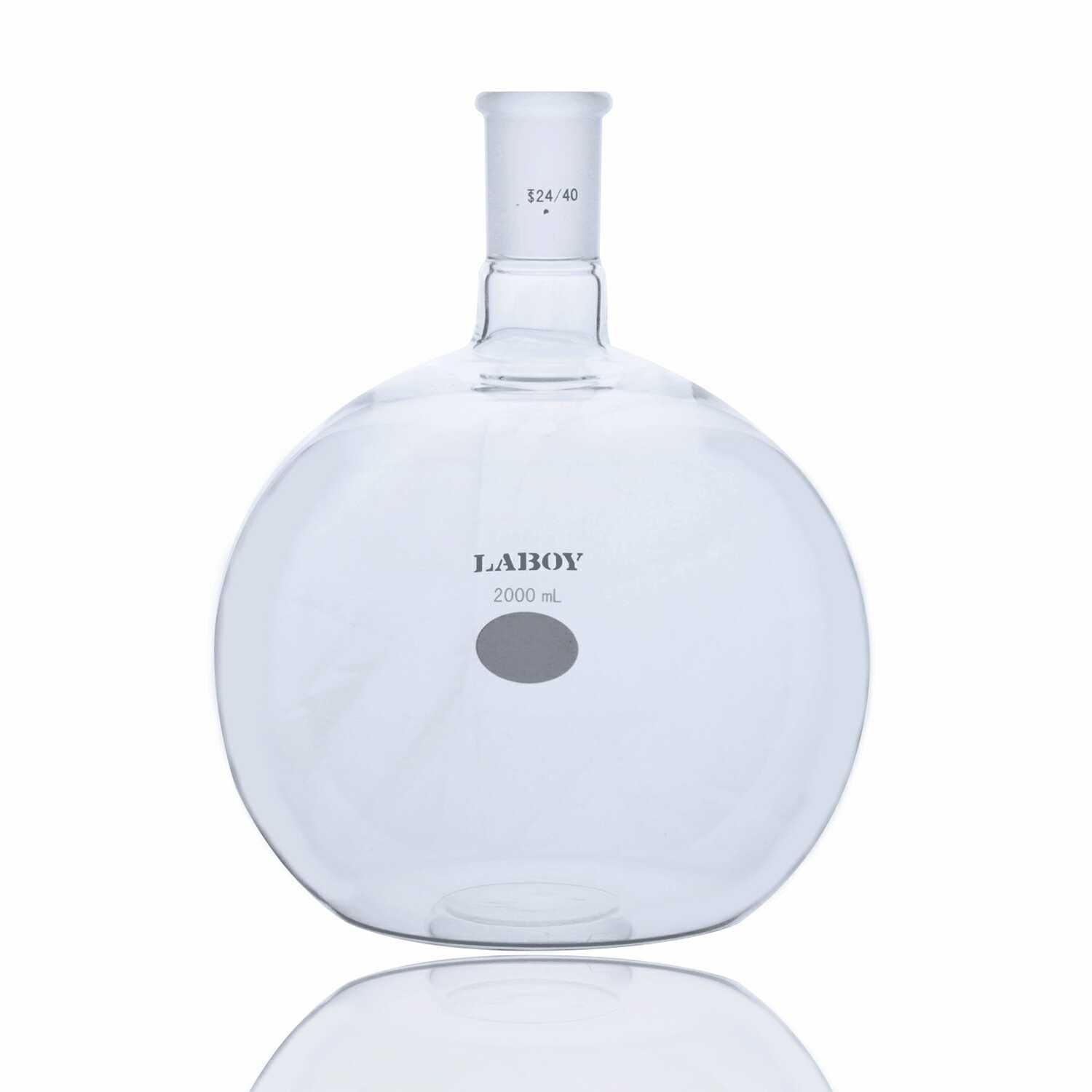 Glass Flat Bottom Boiling Flask Single Neck With Standard Taper Joint - Scienmart