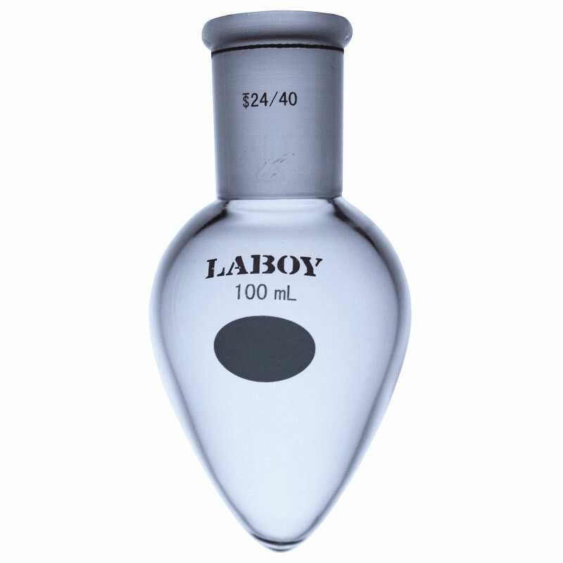 Glass Pear Shaped Heavy Wall Flask with Standard Taper Joint - Scienmart