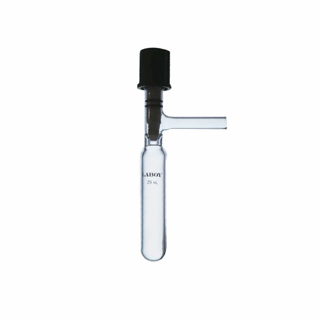 Glass Reaction/Storage Tube Schlenk Flask With High Vacuum Valve - Scienmart