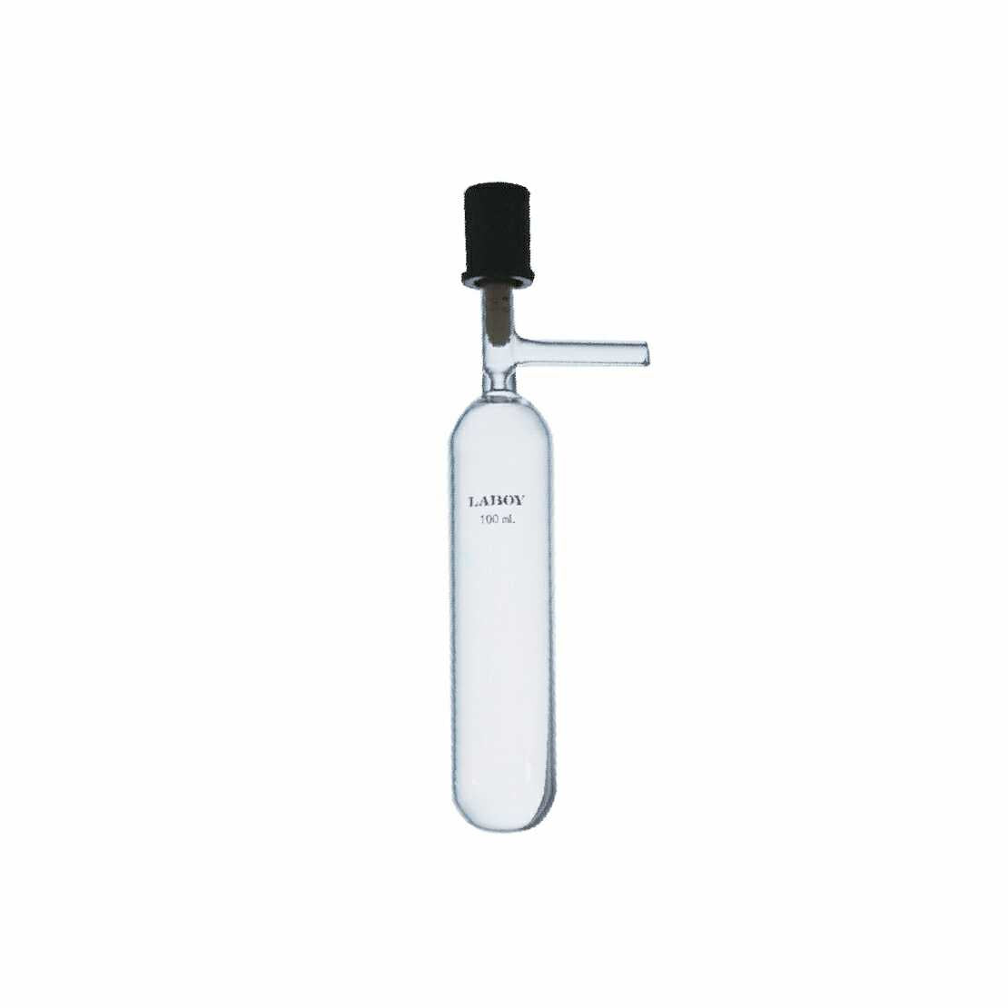 Glass Reaction/Storage Tube Schlenk Flask With High Vacuum Valve - Scienmart