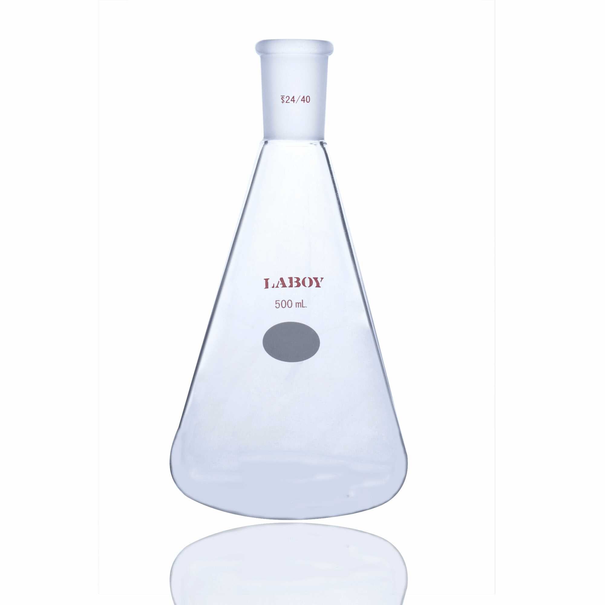 Glass Erlenmeyer Flask Heavy-wall Design With Standard Taper Joint - Scienmart