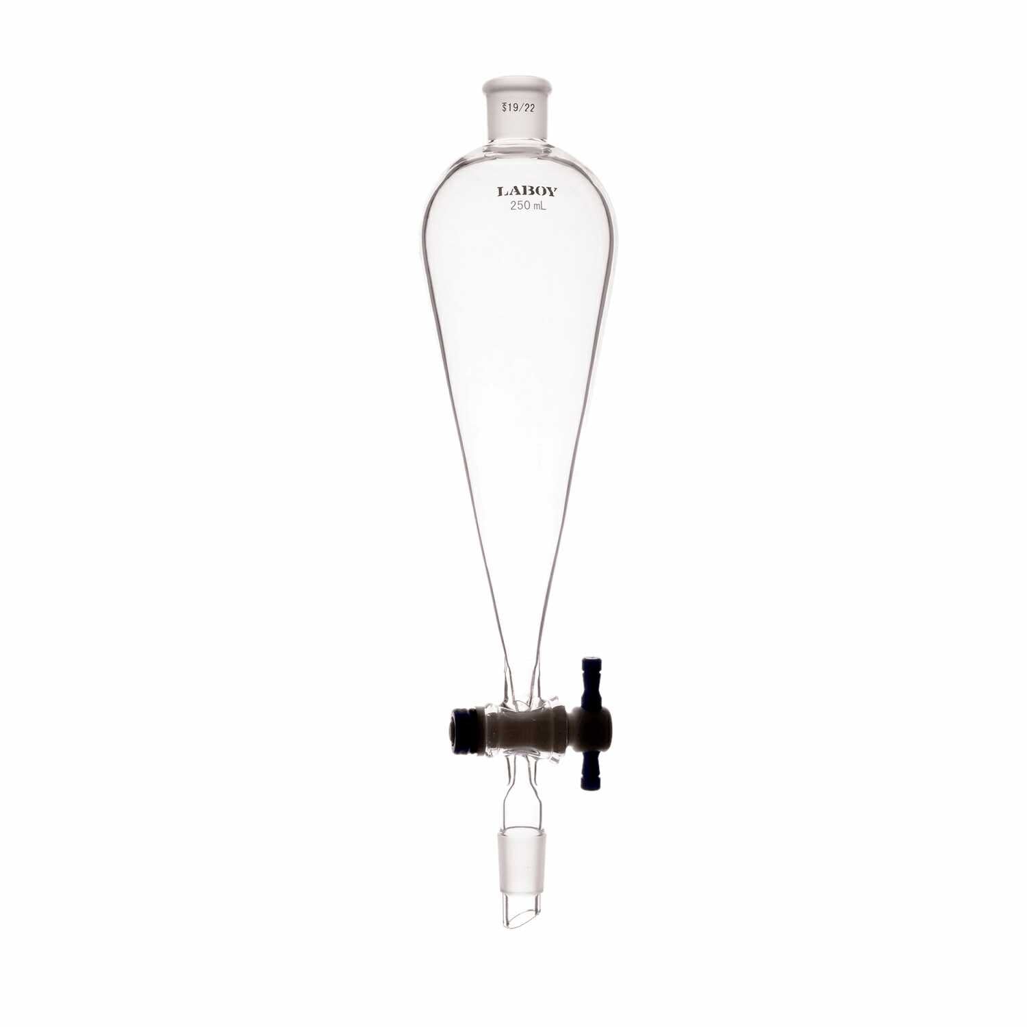 Laboy Glass High-Quality Separatory Funnel with PTFE Stopcock and Standard Taper Joints - Scienmart